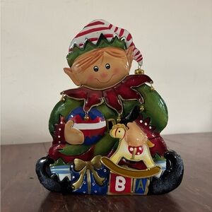 Festive Elf Holiday Decoration - Green